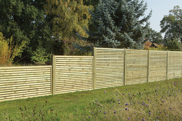 Fence Panel - Slatted Contemporary Privacy