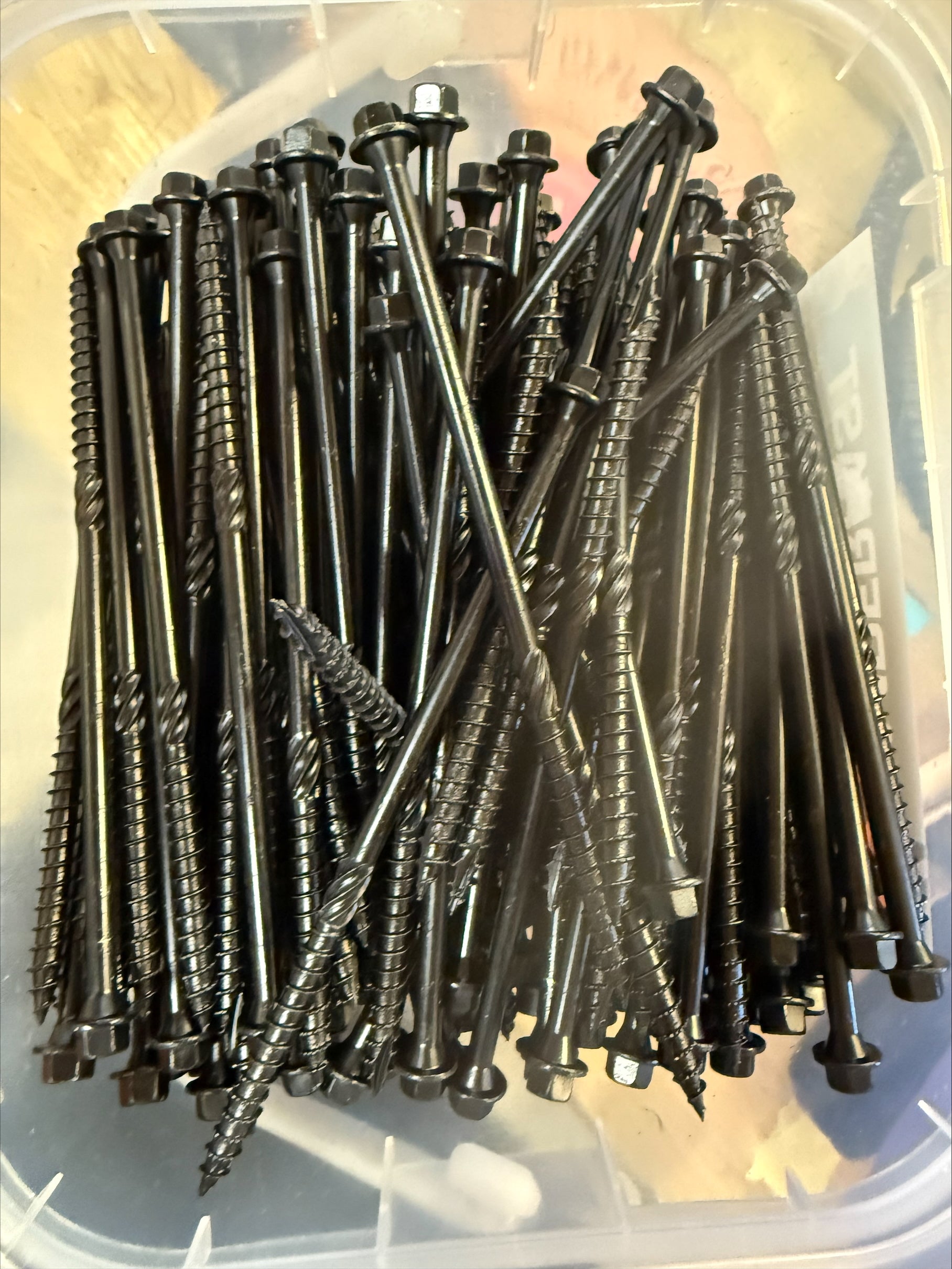 Timber Fast Black Hex Head