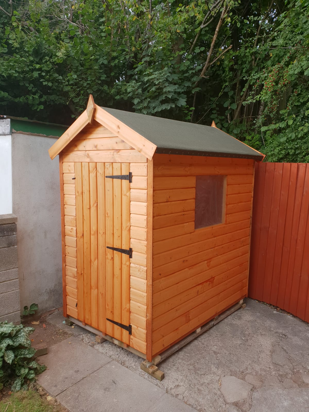 6' x 4' Wooden Shed - 12mm Shiplap - 50mm Frame