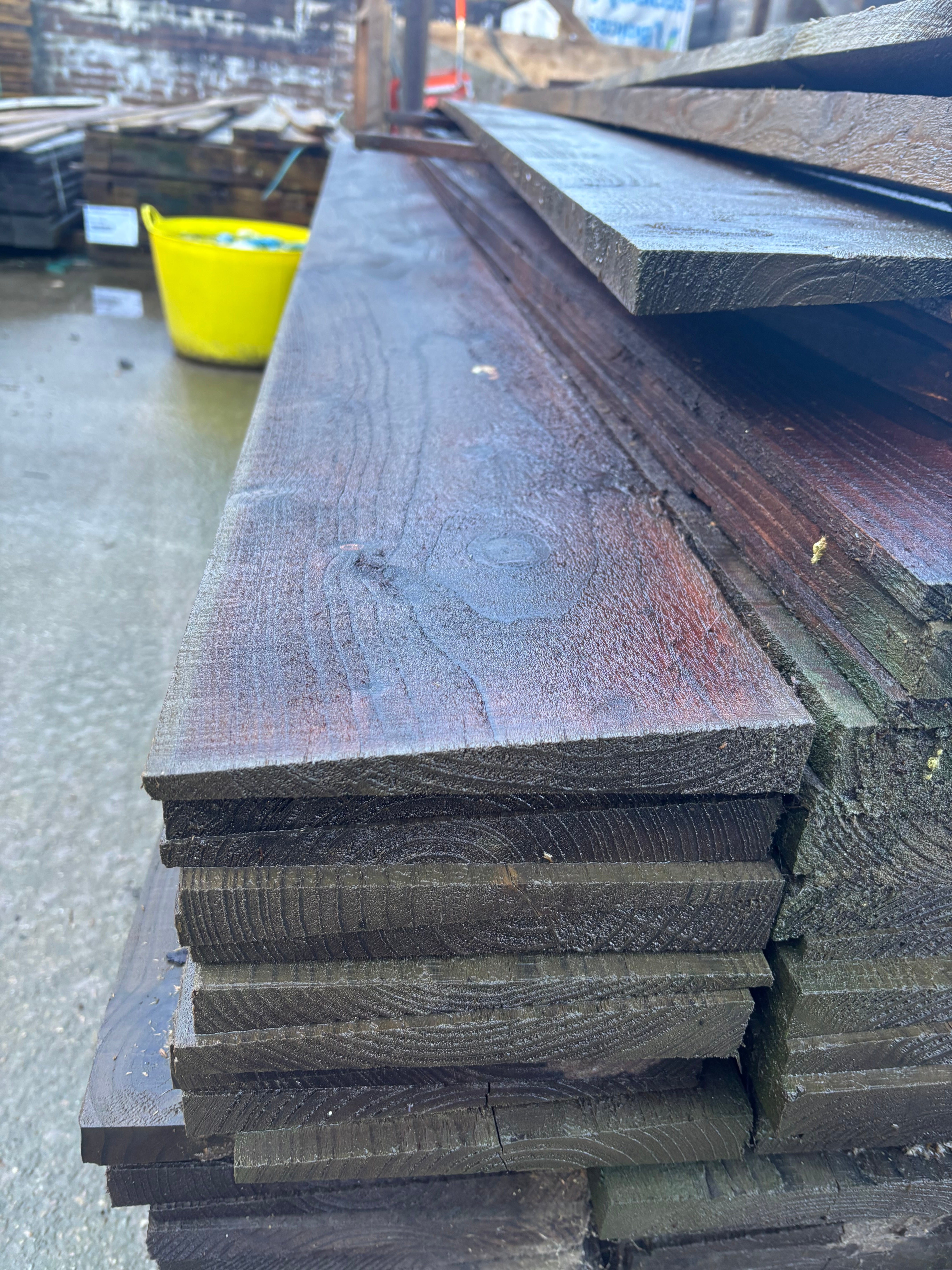 Timber Feather Edge Board 200mm wide, ex 38mm thick, 3600mm long