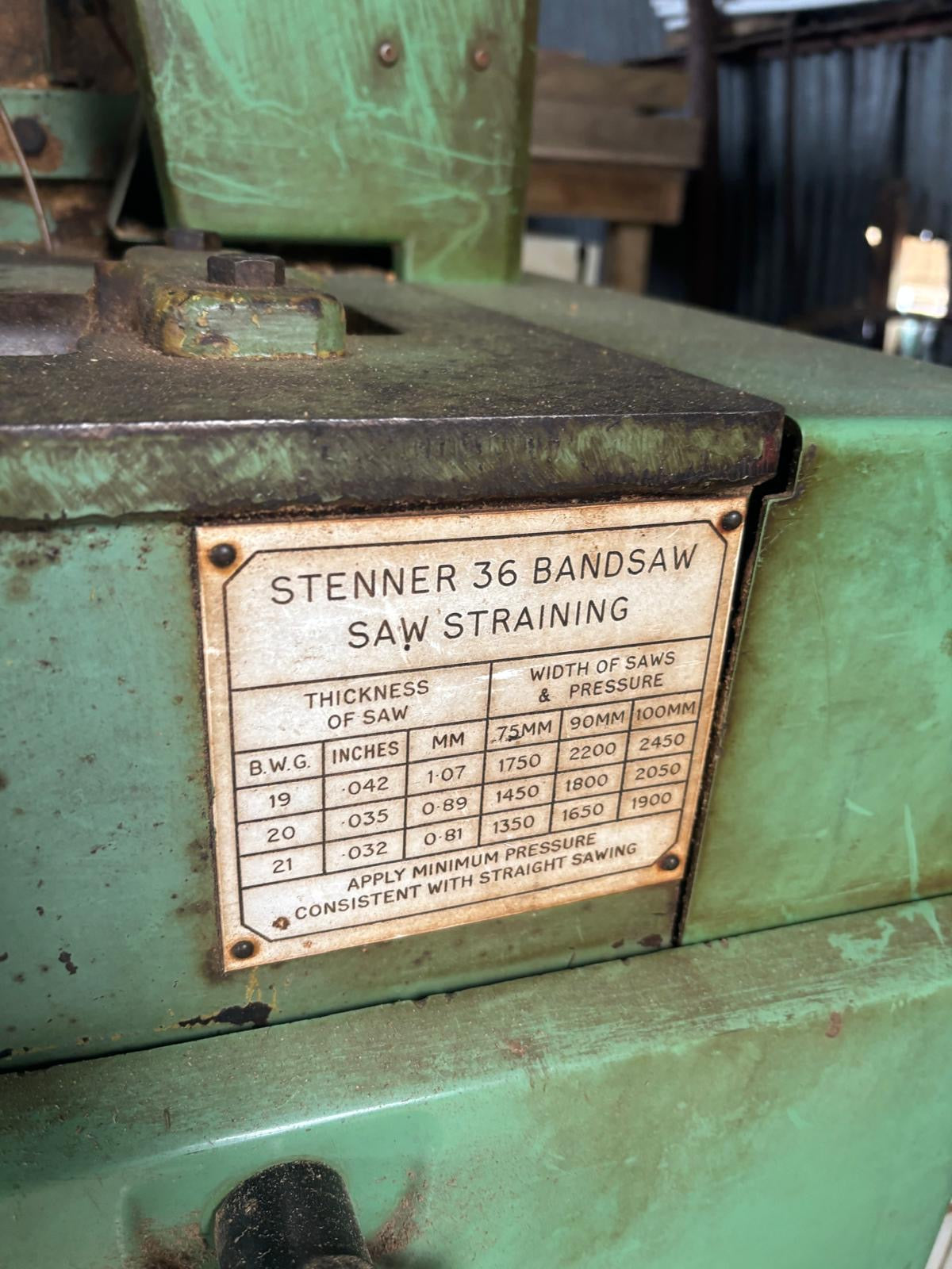 Stenner 36 Resaw