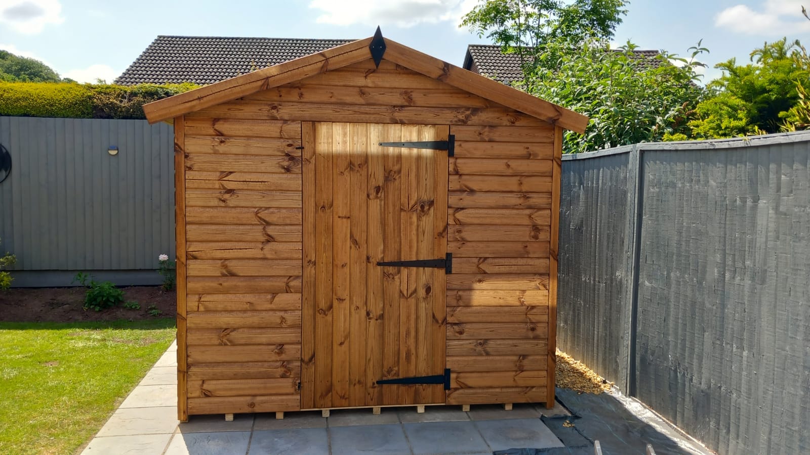 12' x 8' Wooden Shed - 12mm Shiplap - 50mm Frame