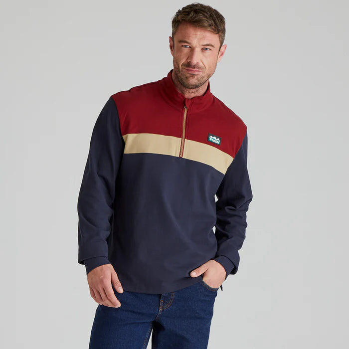 Backslider Rugby Top Olive & Navy