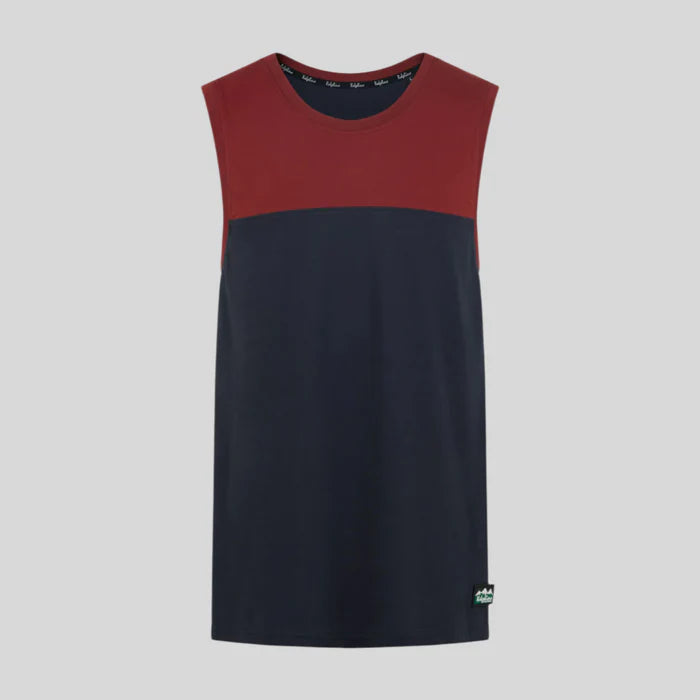 Backslider Singlet Top Navy Mult