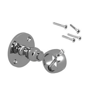 Handrail Bracket for 24mm & 28mm Rope Chrome or Brass (Pack of 2)