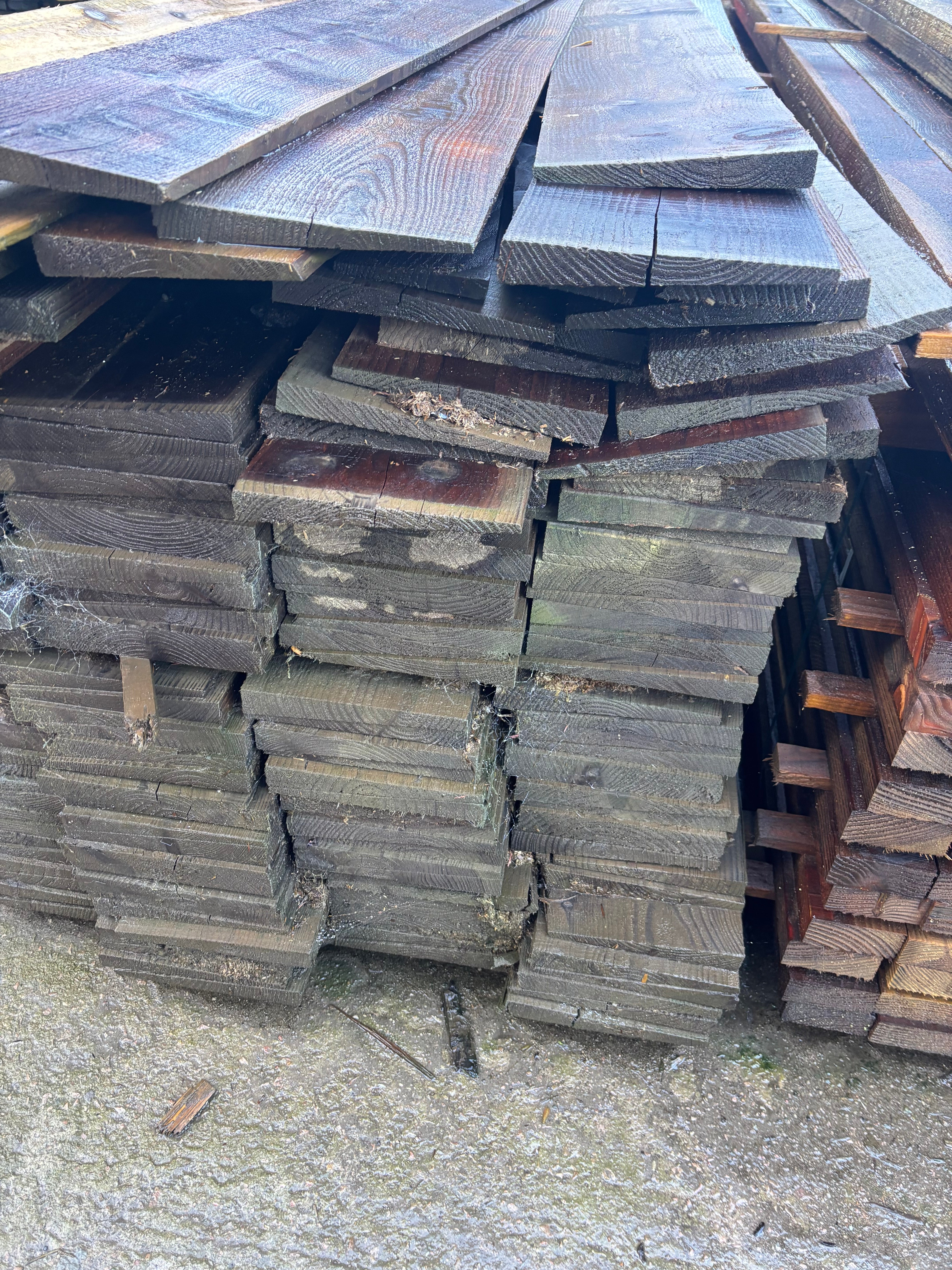 Timber Feather Edge Board 200mm wide, ex 38mm thick, 3600mm long