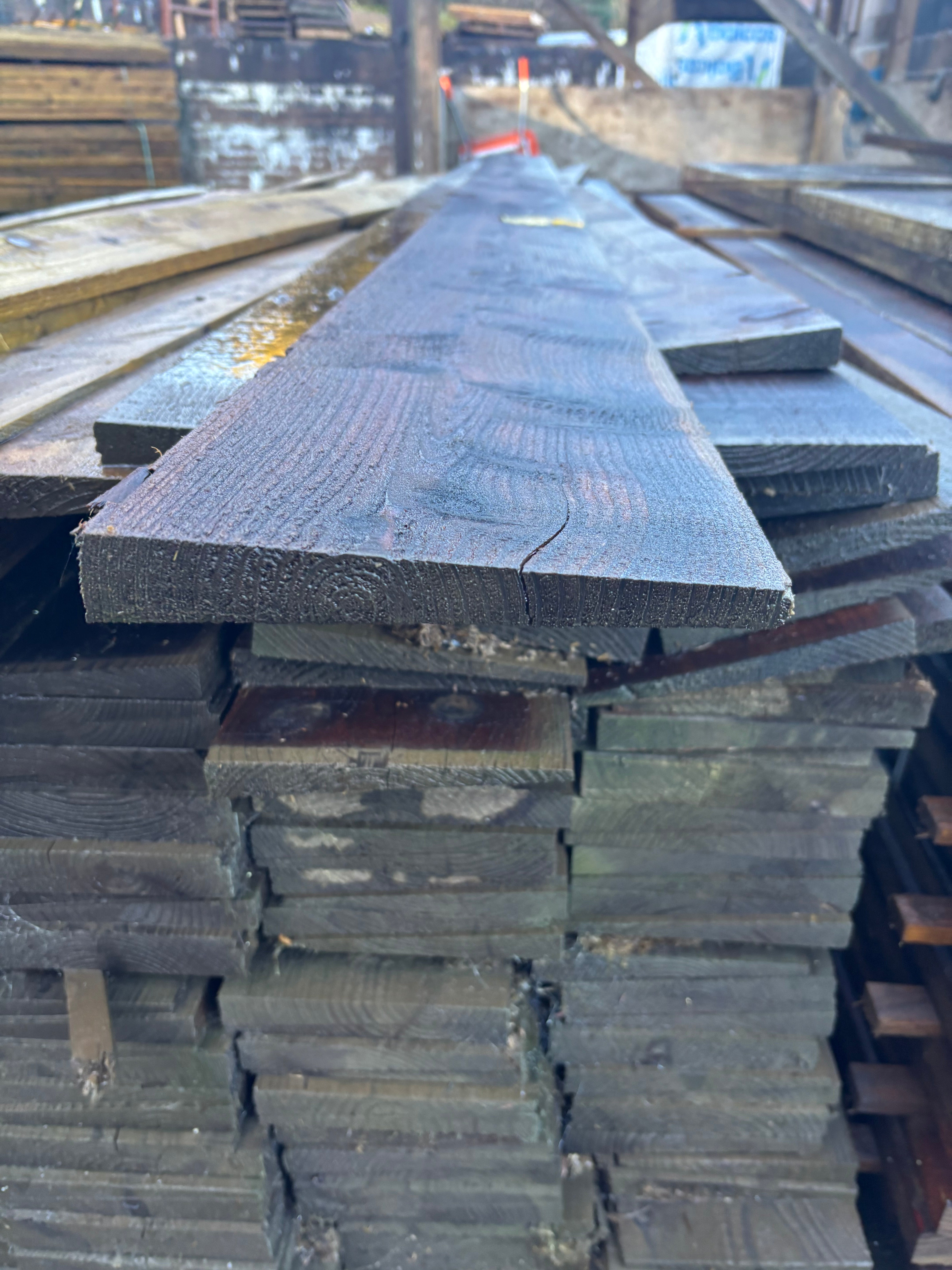 Timber Feather Edge Board 200mm wide, ex 38mm thick, 3600mm long