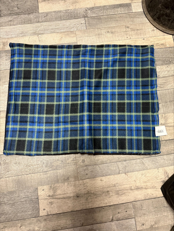 Dog / Cat Bed Green & Blue Checkered