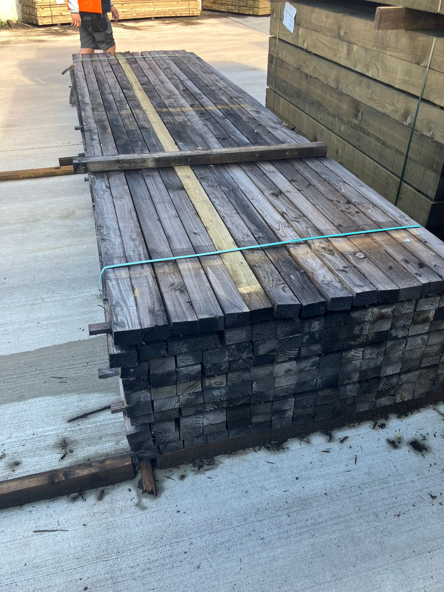 Timber Panel Rails Sawn Treated Timber 75 x 47 mm (3