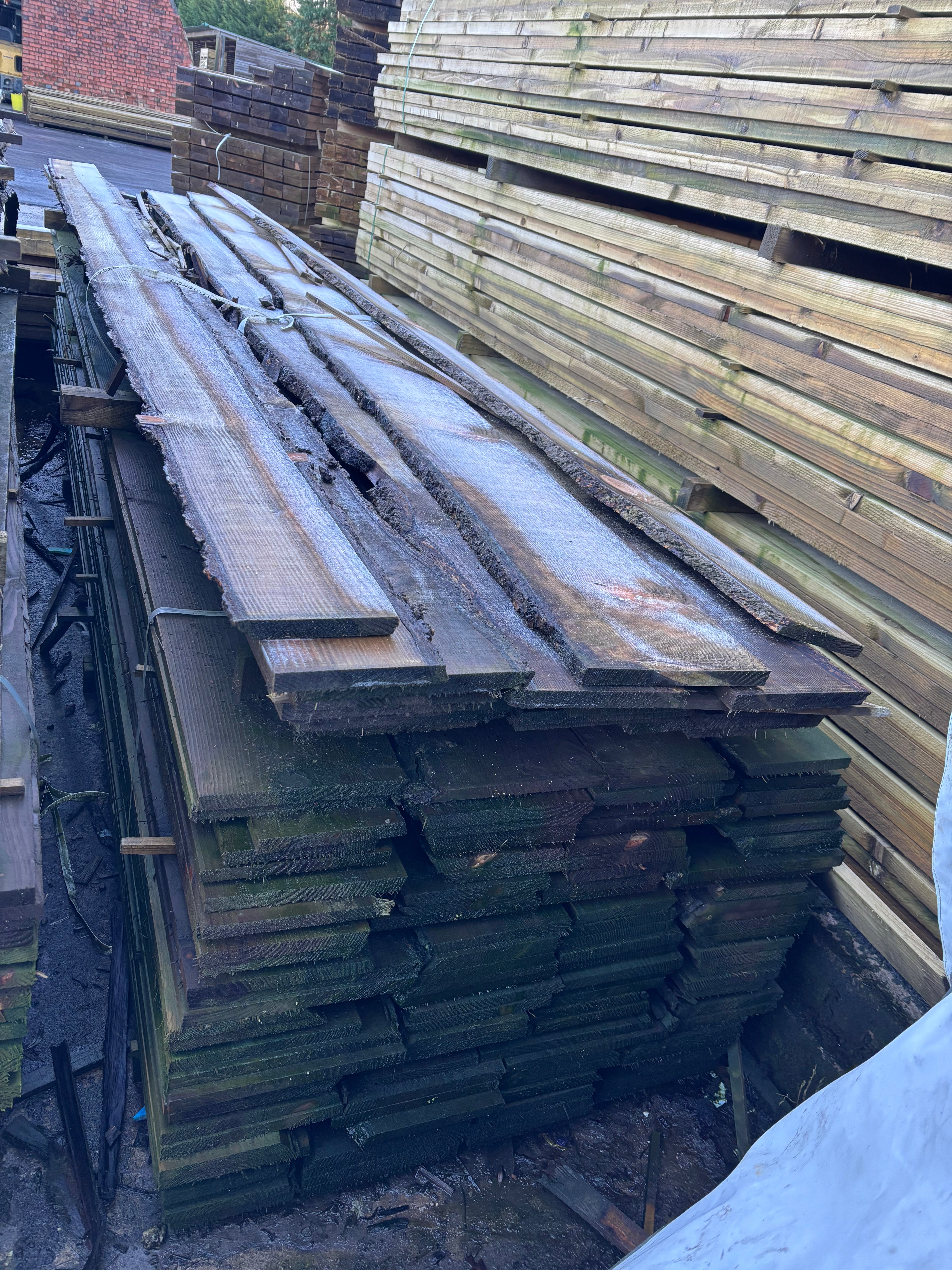 TO CLEAR Sawn Waney Edge Timber Furniture Board 3.6/4.8m