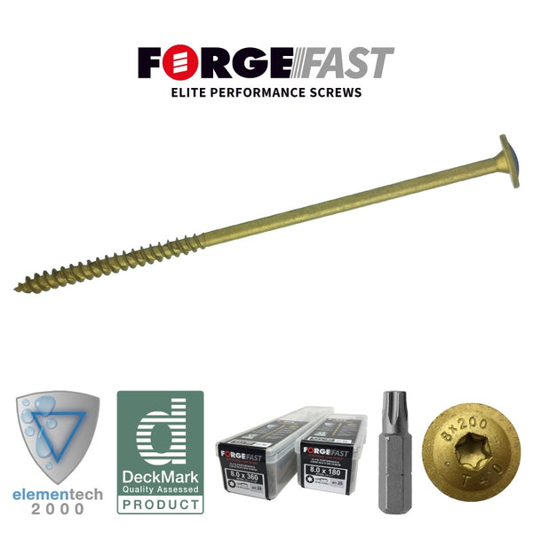 Forge Fast Construction  Screw 8.0mm