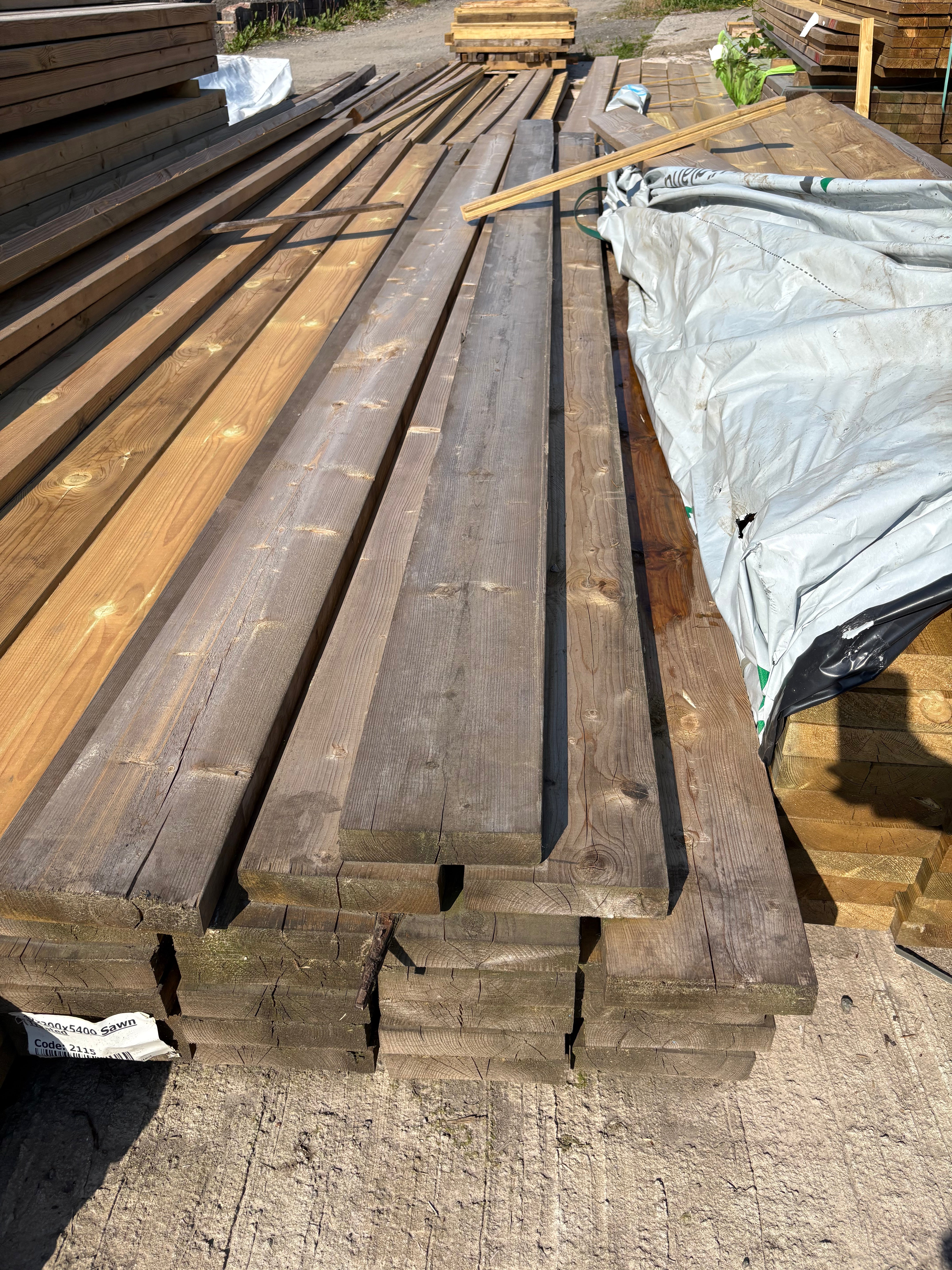 Graded C24 Timber - 47mm x 200mm Treated Green