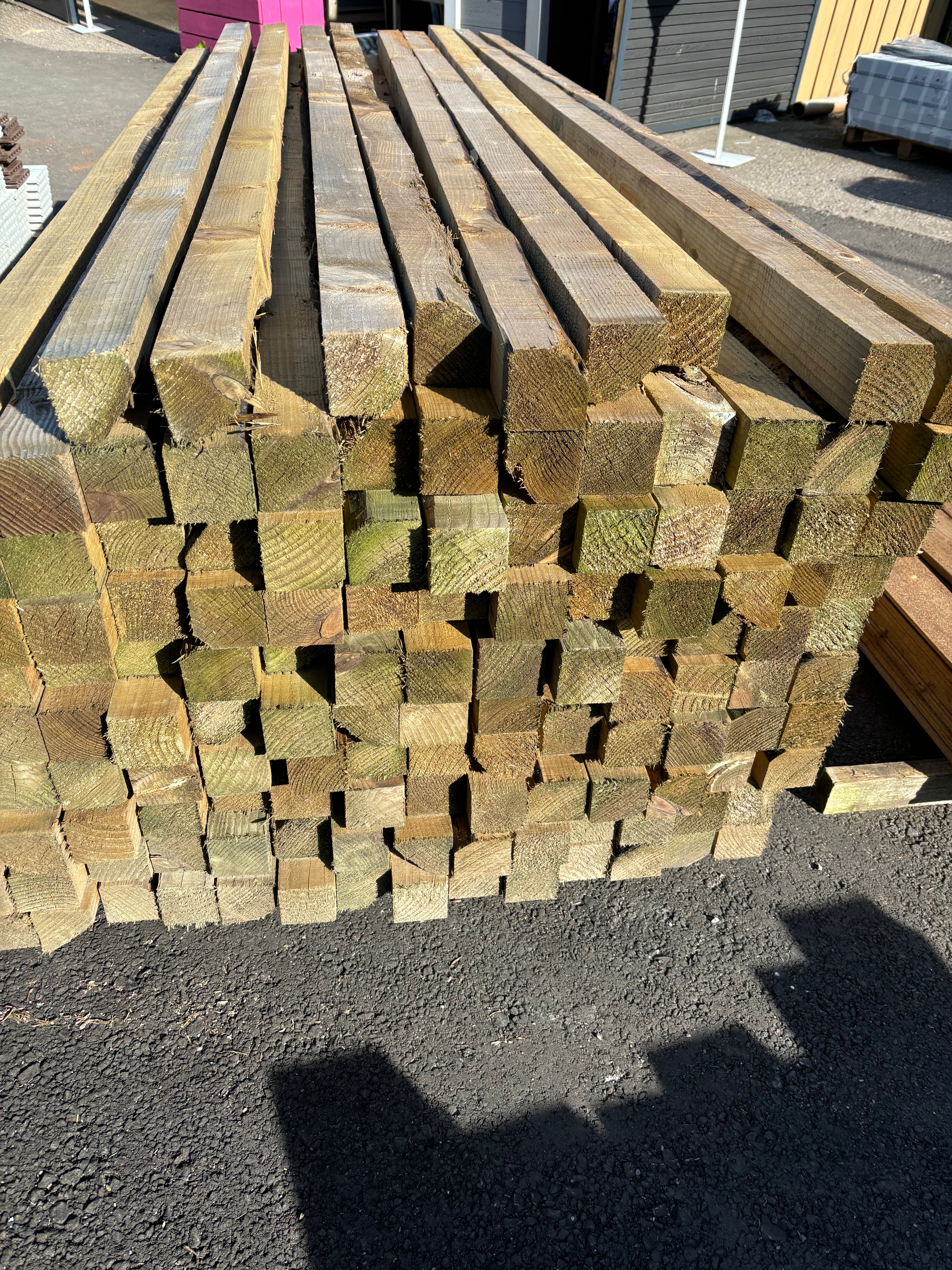 Timber Fence Post - 3x3 (75mm x 75mm) - Various Lengths