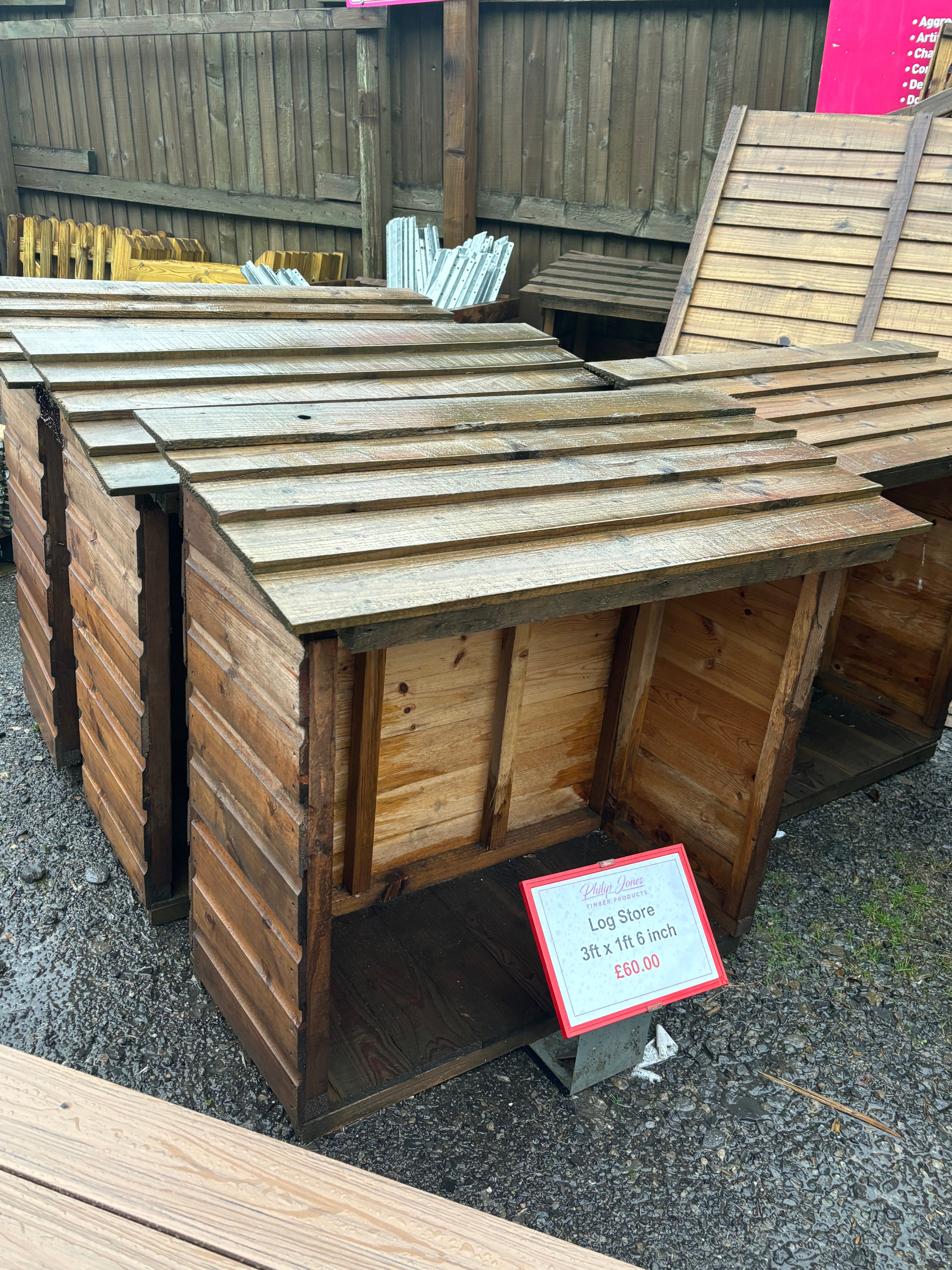 Wooden Log Store - Various Sizes