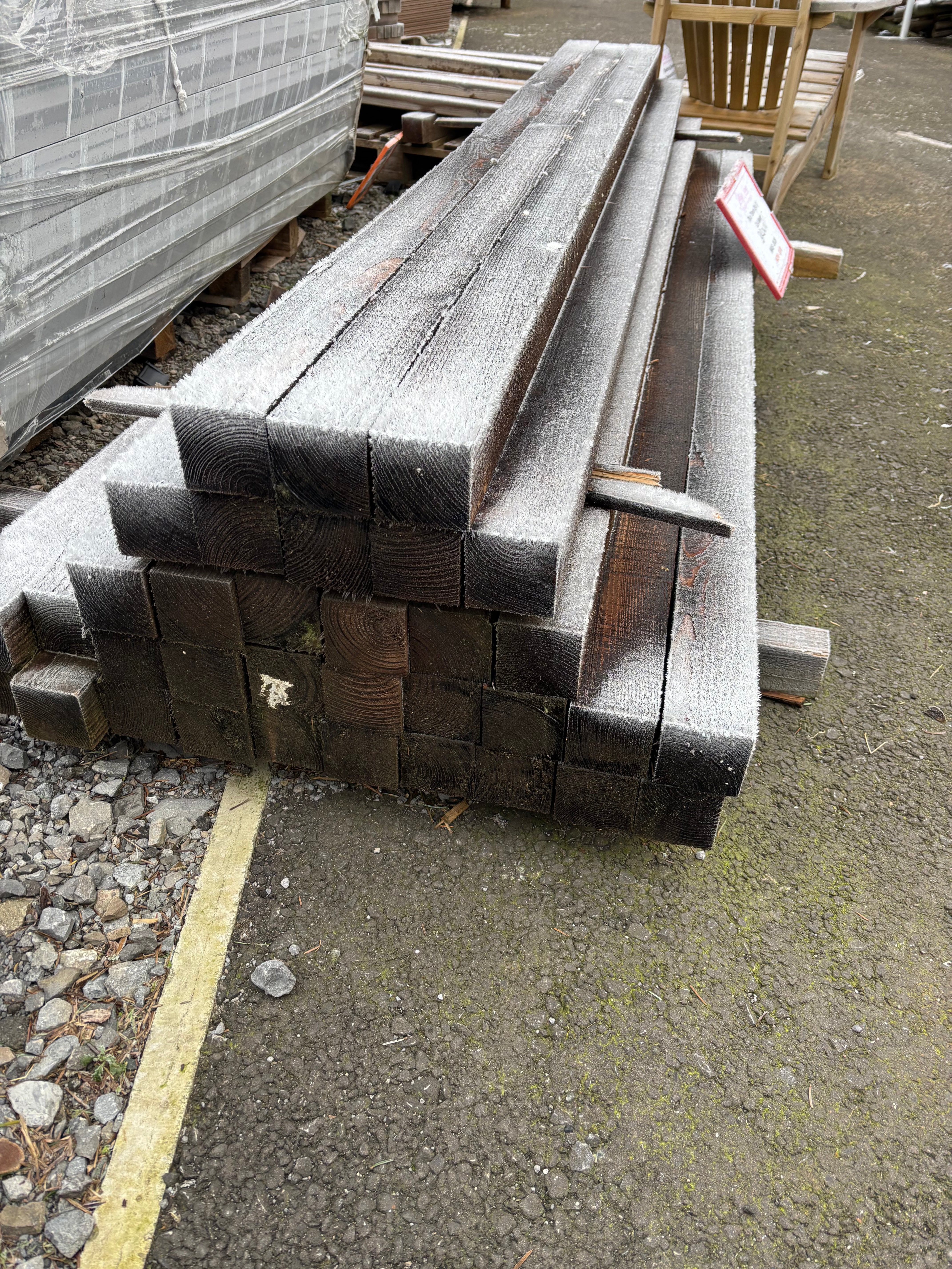 Timber Fence Post - 3x3 (75mm x 75mm) - Various Lengths