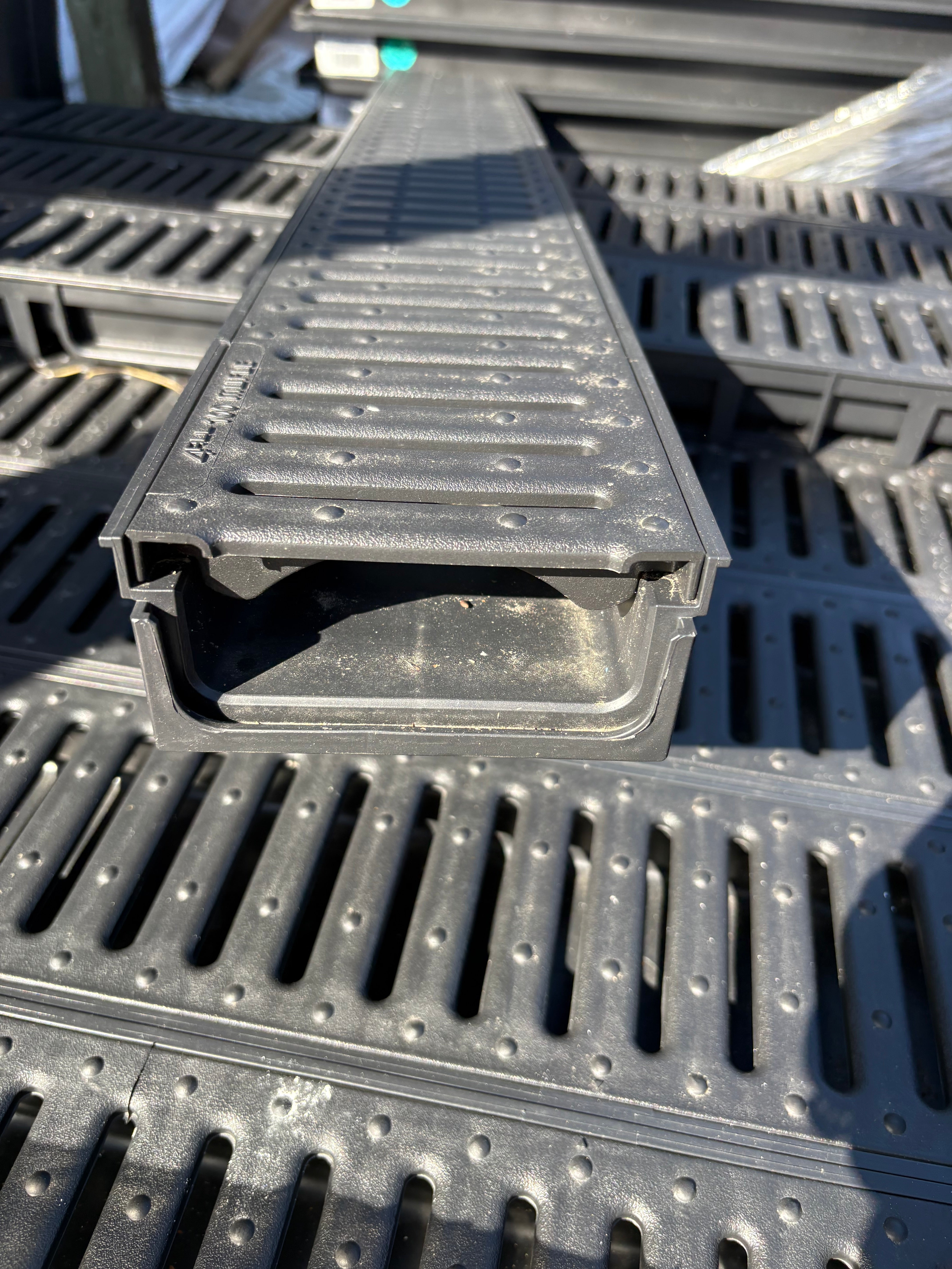 4ALL Drainage Channel Galv & Plastic Grating 1m length