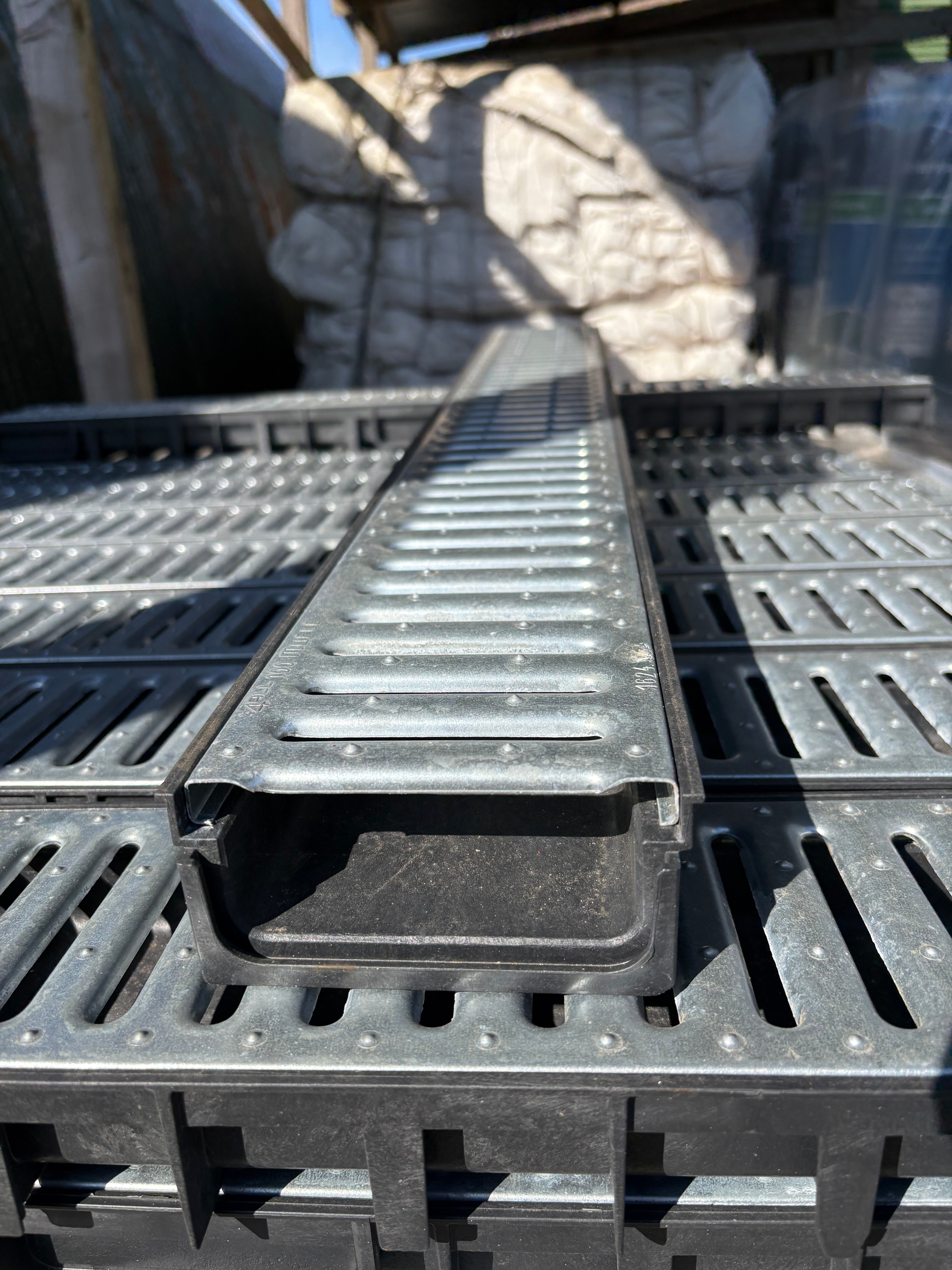 4ALL Drainage Channel Galv & Plastic Grating 1m length