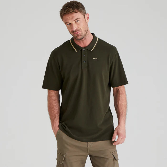 Men's Kilworth Polo Shirt  NAVY & DEEP FOREST