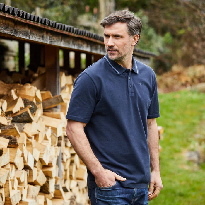 Men's Kilworth Polo Shirt  NAVY & DEEP FOREST