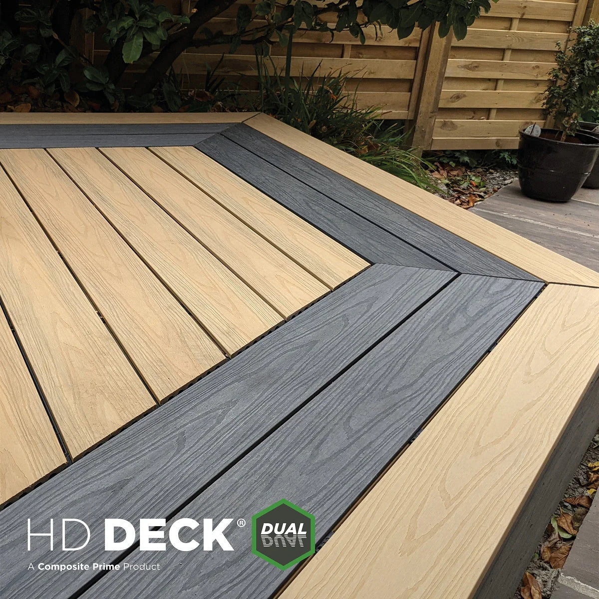 Composite Prime HD Dual Decking 3600x146x25mm