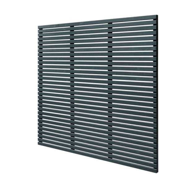 Slatted Contemporary Privacy Finished In GREY 1800mm x 1800mm