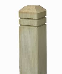 Decking Newel Post with 2 lines 120mm Long Approx 90x90mm