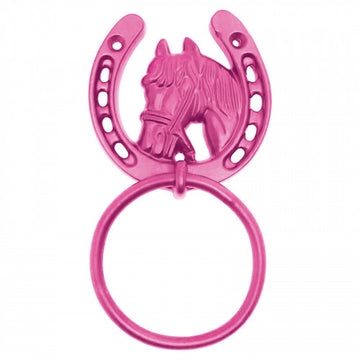 Horse Shoe Tie Ring Pink