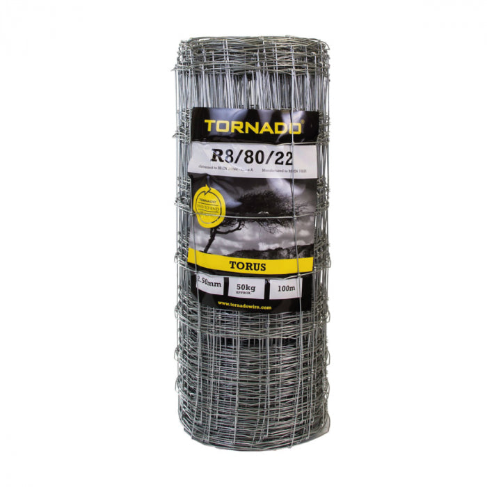 Tornado Wire - R8/80/22 Torus Stock Fence 100m