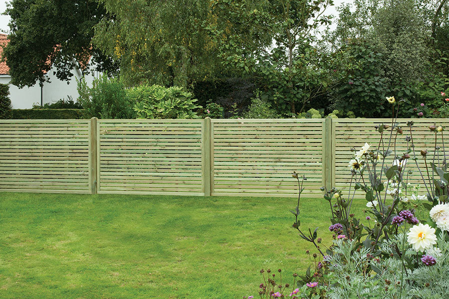 Fence Panel - Slatted Contemporary Privacy